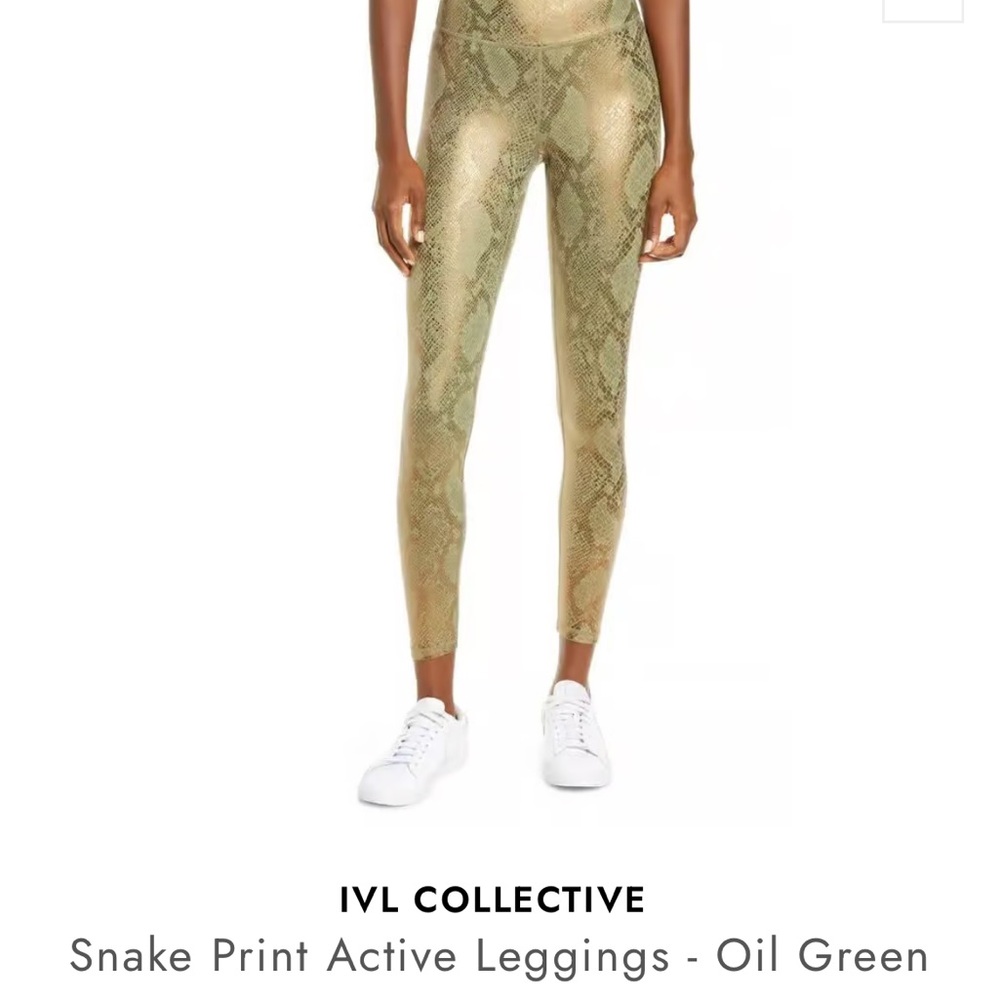 IVL Collective Snake Print Leggings